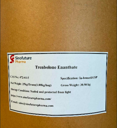 Suprepharmagroup Manufacturer & Supplier - Testosterone Enanthate (CAS 315-37-7) pharma gradus API cum pretio emporio stabili USD 420/kg-480/kg. Kilogramme pretium USD 480/kg, 100kg molem quantitatis USD 460/kg.